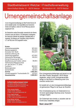 Urnengemeinschaftsanlage Alter Friedhof