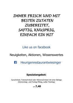 immer frisch und mit besten zutaten zubereitet, saftig, knusprig