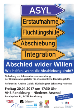 Abschied wider Willen - Flüchtlingsrat Schleswig