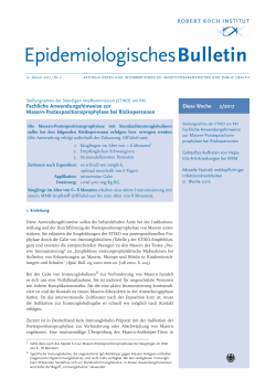 Epidemiologisches Bulletin 2/2017