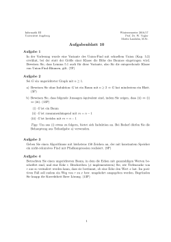 Aufgabenblatt 10 - Universität Augsburg
