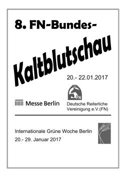 Katalog 8. FN-Bundeskaltblutschau 2017