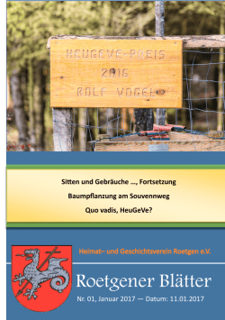 Heft - Heimat- und Geschichtsverein Roetgen