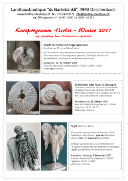 Herbst - Landhausboutique "ds Garteb&auml;nkli"