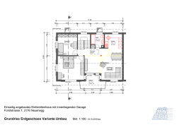 Grundriss Erdgeschoss Variante Umbau