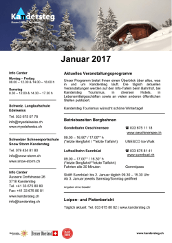 Januar 2017 - Kandersteg