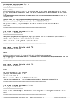 Invest in neuen Bildschirm f&Atilde;&frac14;r AC Aw: Inves