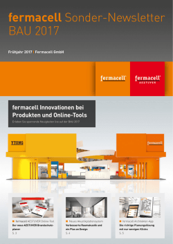 fermacell SonderNewsletter BAU 2017