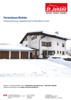 Ferienhaus Bichler in Kirchdorf in Tirol