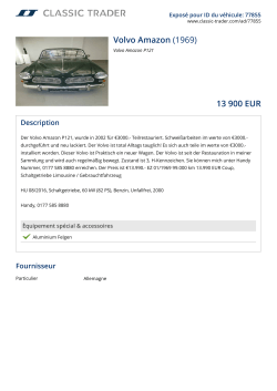Volvo Amazon (1969) 13 900 EUR