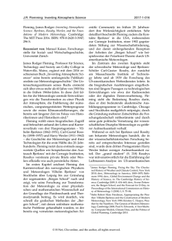 JR Flemming: Inventing Atmospheric Science 2017-1 - H-Soz-u-Kult