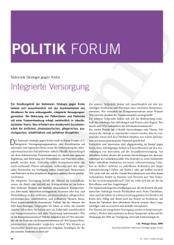 PolITIK forum - Aerzteverlag medinfo AG