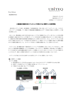 工場設備の稼働状況をリアルタイムで可視化する