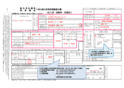 記入例 退職時一括徴収