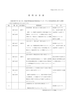 質問回答書(PDF文書)