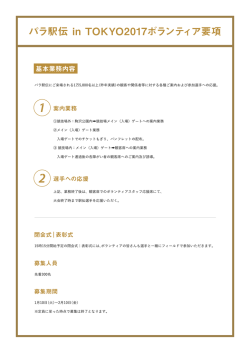ボランティア要項（PDF）