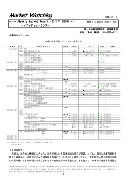 Economic Indicators_ 定例経済指標レポート