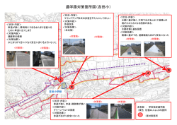 通学路対策箇所図（吉田小）