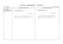 平成28年度 業務委託積算基準 一部改定対照表