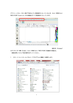 1 グラフィックモードの一部が下記のように英語表示になっているとき