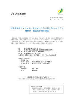 プレス発表資料