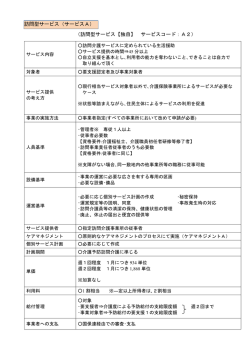 訪問型サービス