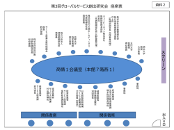 資料2 座席表（PDF形式：258KB）