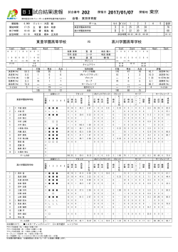 東亜学園(東京)&times;高川学園