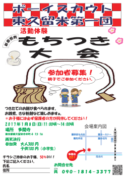 平成29年 1月 8日 もちつき
