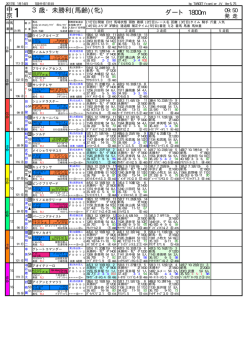 橡 競馬新聞形式・出馬表 [2017年 1月14日]