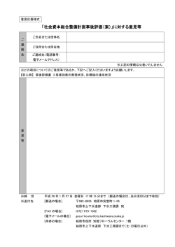 意見応募様式