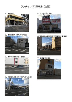 ワンチャンバス停車場（往路）