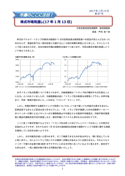 株式市場見通し(17 年 1 月 13 日)