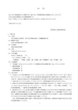 （電子入札、特別簡易型総合評価落札方式）に付