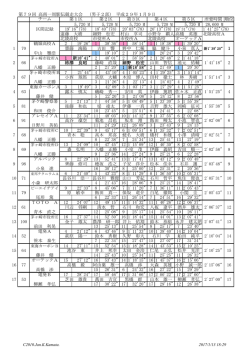 第79回 高南一周駅伝競走大会 （男子2部） 平成29年1月9日 チーム