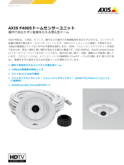 AXIS F4005ドームセンサーユニット