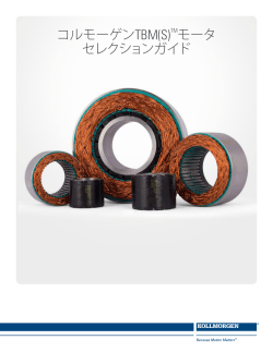 TBM&trade;シリーズ フレームレス モータの日本語版