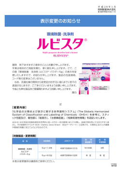 表示変更のお知らせ