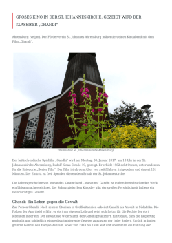Gro&szlig;es Kino in der St. Johanneskirche