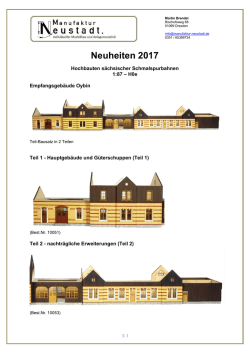 Neuheiten 2017 - Manufaktur Neustadt