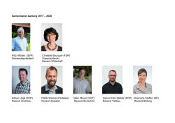 Gemeinderat Aarberg 2017 – 2020 Fritz Affolter (SVP) Christine