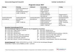 Programm Januar 2017 - Krefelder Familienhilfe eV