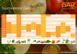 Saisonkalender Gemüse