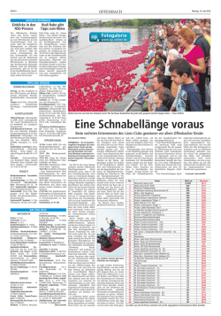 Eine Schnabell&auml;nge voraus - Lions Club &ndash; Offenbach Lederstadt