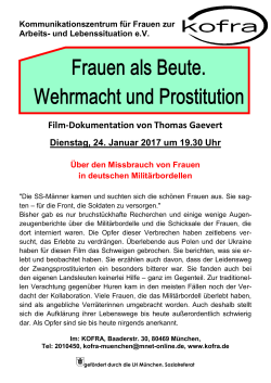 Frauen als Beute – Wehrmacht und Prostitution