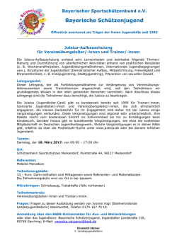 Juleica-Aufbauschulung 2017