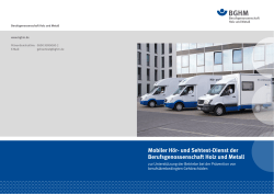 Mobiler H&ouml;r- und Sehtest-Dienst der Berufsgenossenschaft