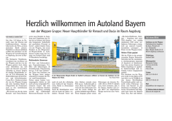 Herzlich willkommen im Autoland Bayern