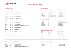 Jahresprogramm 2017