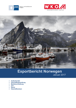 Exportbericht Norwegen - Außenwirtschaftsportal Bayern